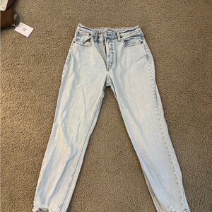 Abercrombie & Fitch High Rise Light Wash Jeans